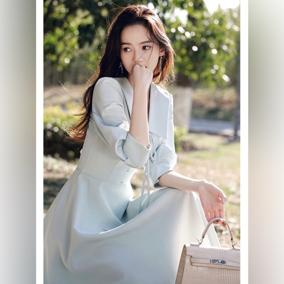 Fairy Long Sleeve Sky Blue Dress - Picture 9 of 11